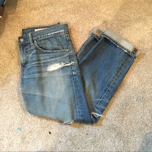 Adriano Goldschmied Cropped "Ex-Boyfriend" Jeans