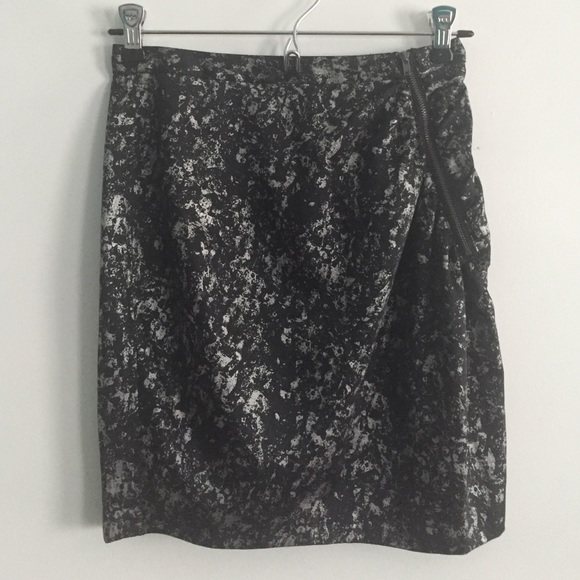 Silence + Noise: paint splattered skirt