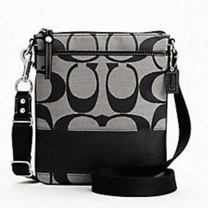 Coach Black & Gray Crossbody Purse