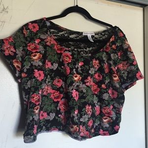 Floral crop top