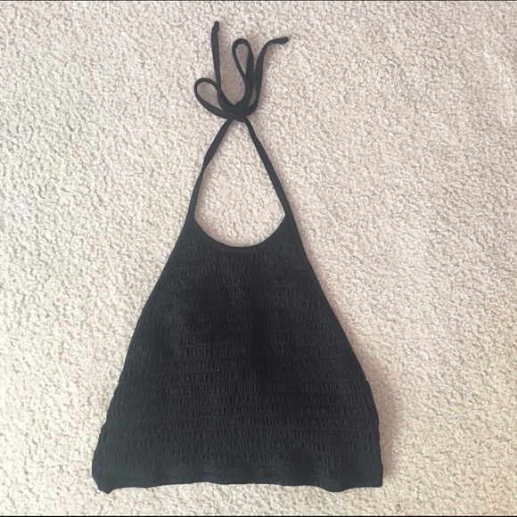 Black UO Stretchy Halter Top