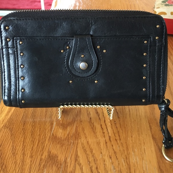 Perlina Black Genuine Leather Wallet