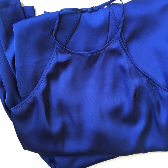 ❌SOLD❌ Nasty Gal One Up Satin Jumpsuit Small - Picture 2 of 2