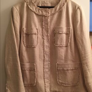 ⭐️PRICE DROP⭐️MICHAEL Tan Fringe Jacket