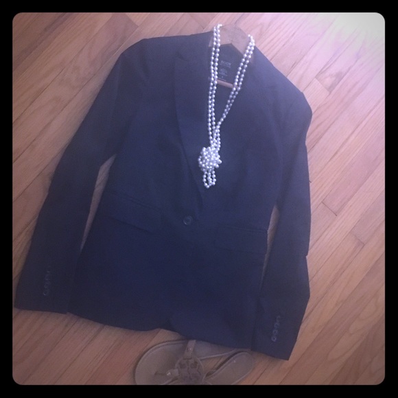 Victoria's Secret Navy Blue Single Button Blazer