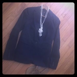 Victoria's Secret Navy Blue Single Button Blazer