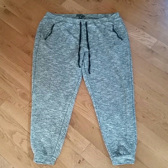 Black And Gray Marbled Joggers