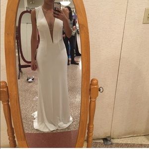 🚫SOLD on mercari 🚫 White Jovani prom dress