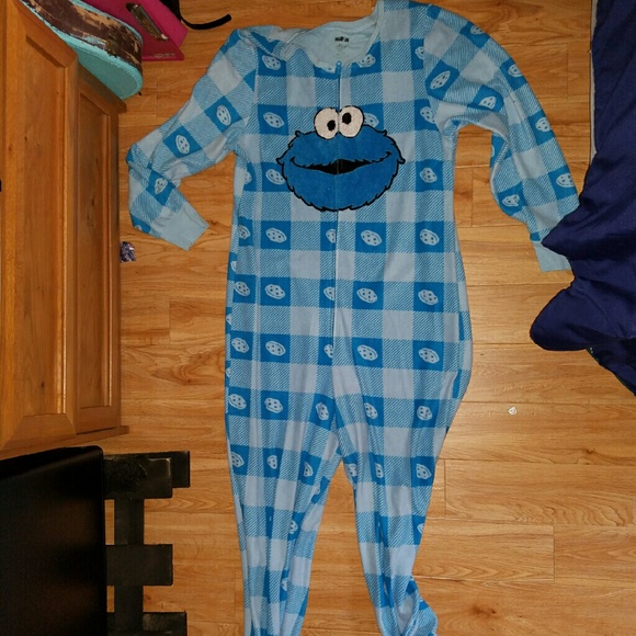 Cookie Monster Footie Pajamas