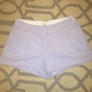 J. Crew pinstripe novelty shorts