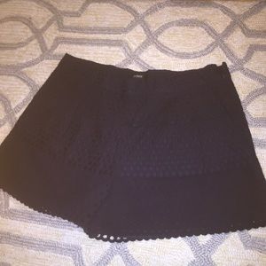 J.crew navy scalloped novelty short