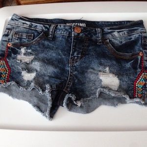 denim shorts