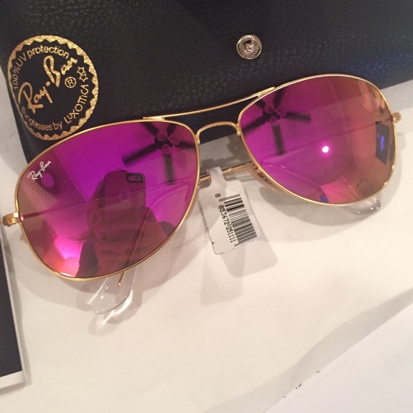 RAY BAN HOT PINK AVIATORS-- BRAND NEW IN BOX main image 4