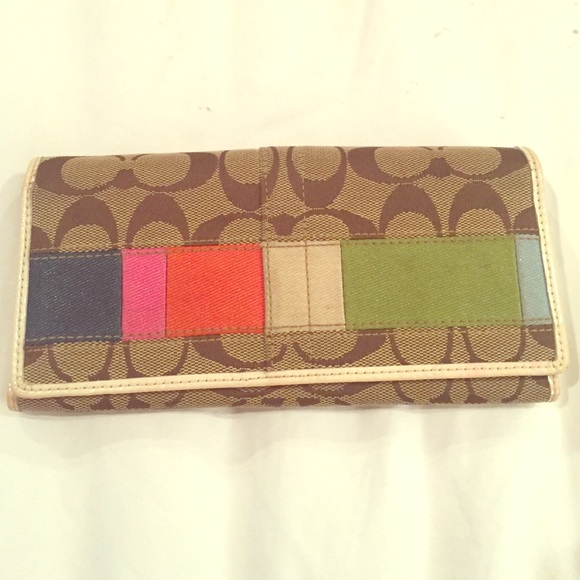 COACH CHECKBOOK WALLET