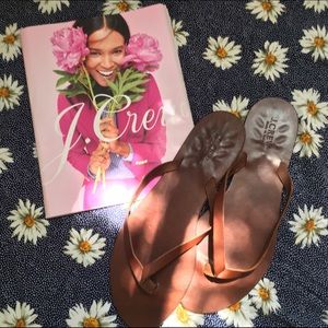 J. Crew Brown Leather Sandals