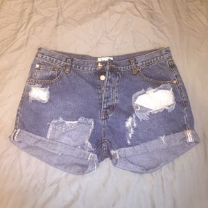 One teaspoon distressed denim shorts