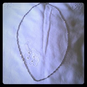 16" .925% Sterling Silver Twisted Chain Necklace