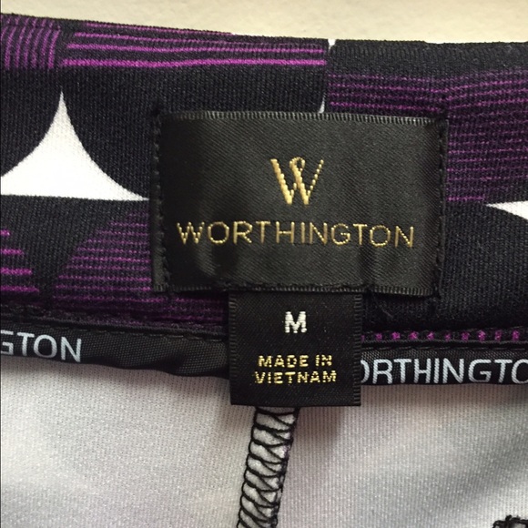 Worthington Purple Scuba Shorts - Picture 3 of 3