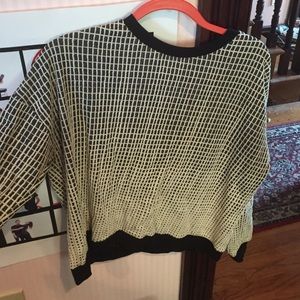 Black & White pattern pullover sweater