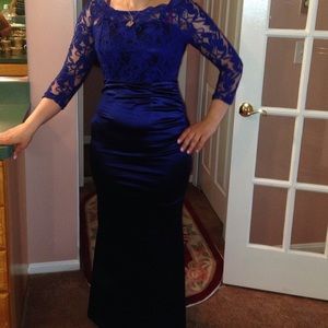 Nice tight blue lace dress