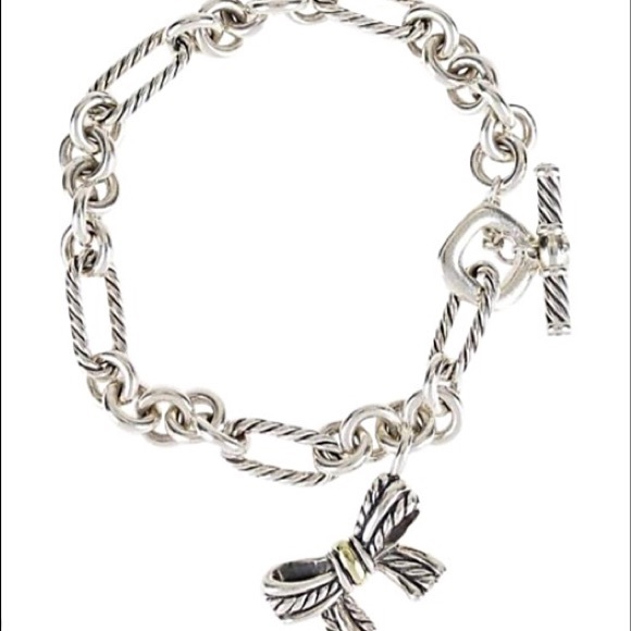David Yurman bow charm bracelet