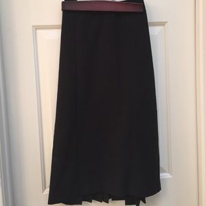 Black stretch pencil skirt