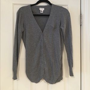 Motherhood maternity gray cardigan