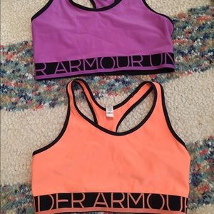 2 Under Armour sports bras
