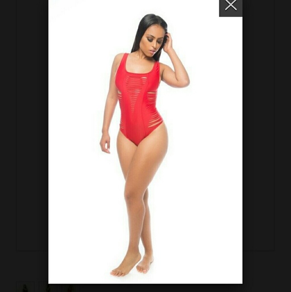 Laser cut bathing suit