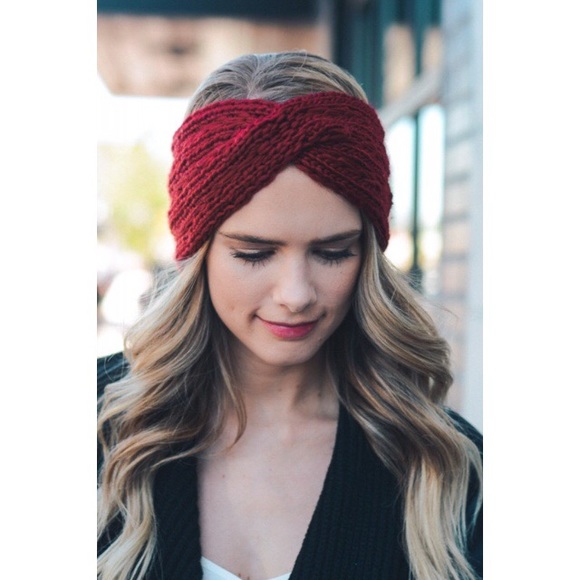 Accessories - Twist Braid Knit Crochet Headband