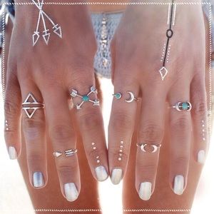 💥BBS💥6 Arrow Boho Gypsy Style Knuckle/Midi Rings