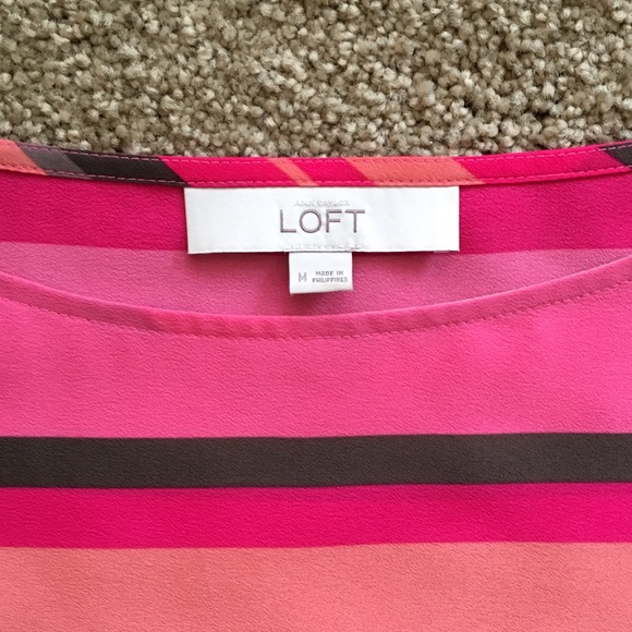 LOFT Striped Top - Picture 3 of 4
