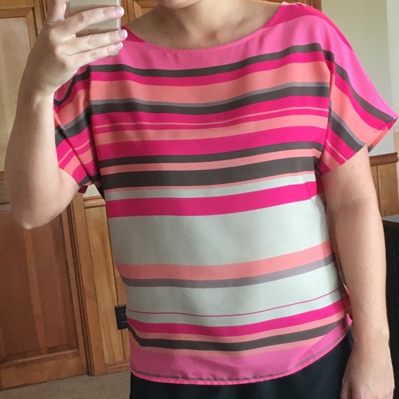 LOFT Striped Top - Picture 4 of 4