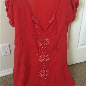 Red/orange dress