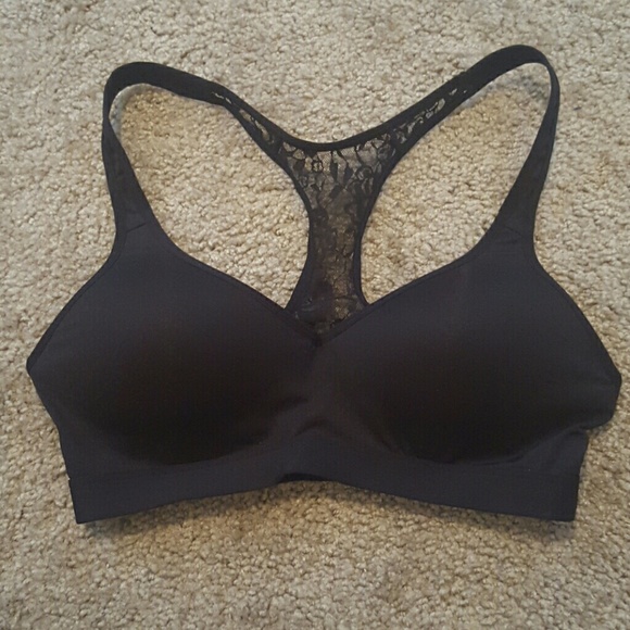Cute peek a boo lace sports bra