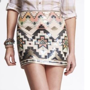 Express Sequin Skirt