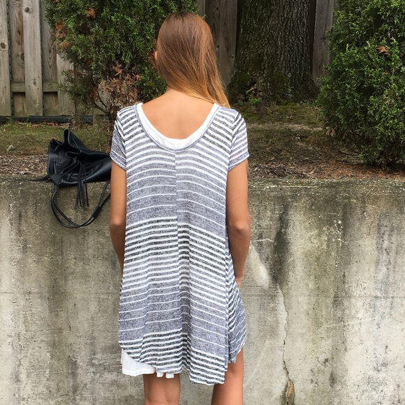 Black & Grey Swing Dress - Picture 3 of 3