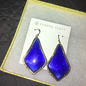 Alexandra Earrings in Cobalt