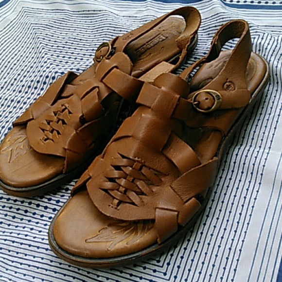 Born MRK1 Flat Slingback Sandals Sz 8/39 M/W