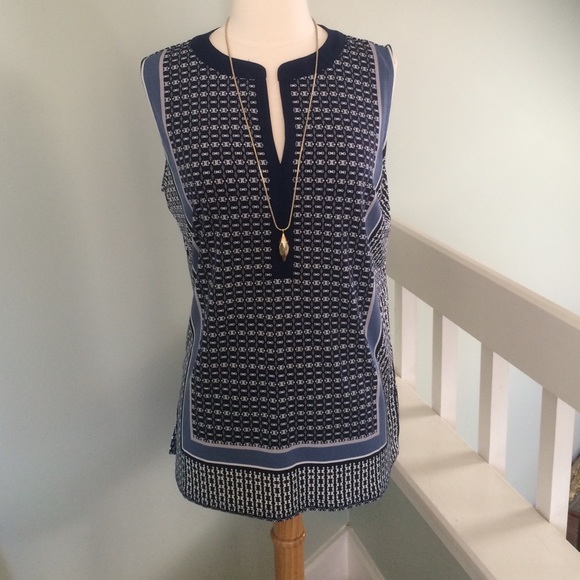 Jones New York Tops - Sleeveless print tunic