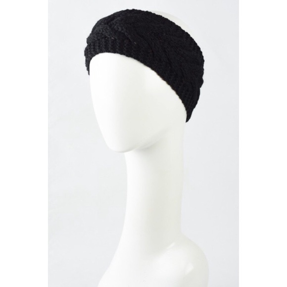 Cable Knit Crochet Headband - Picture 2 of 2