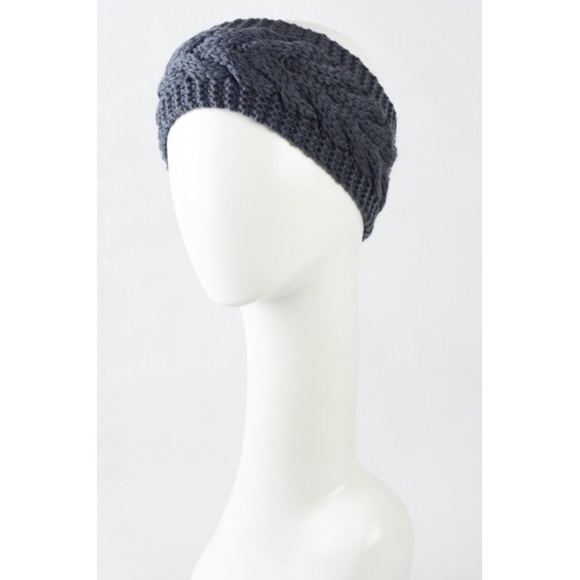 Cable Knit Crochet Headband - Picture 2 of 2