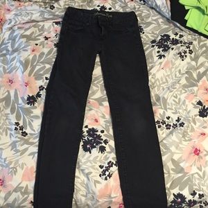 American Eagle Black Super Stretch Skinny Jeans