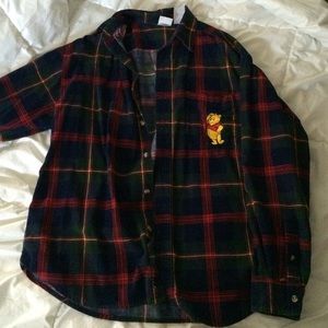 Comfy Flannel with Winnie the Pooh detail