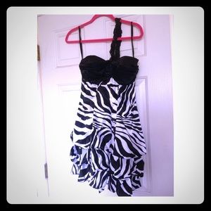 B. Darlin Zebra Print Dress