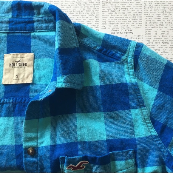 Blue Hollister Flannel