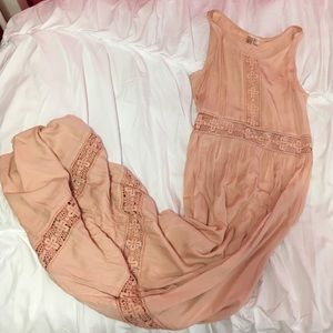 Forever 21 light pink maxi dress
