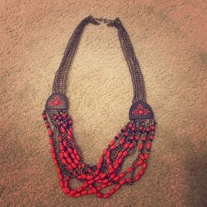 Orange and Bronze Necklace