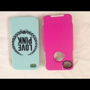 iPhone 4 Otterbox and Victoria's Secret Phone Case