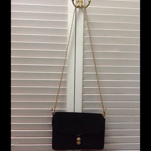 Sold Gucci vintage black suede leather Crossbody